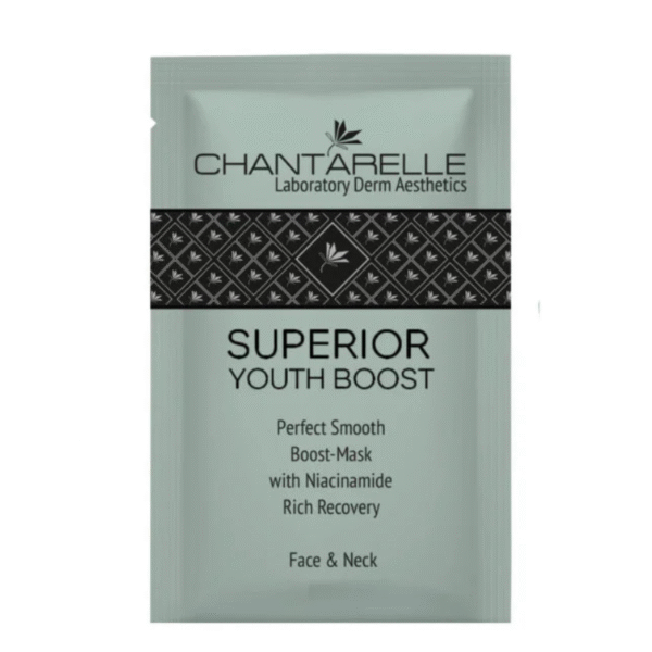 Superior Youth Boost glotninanti kaukė su niacinamidu