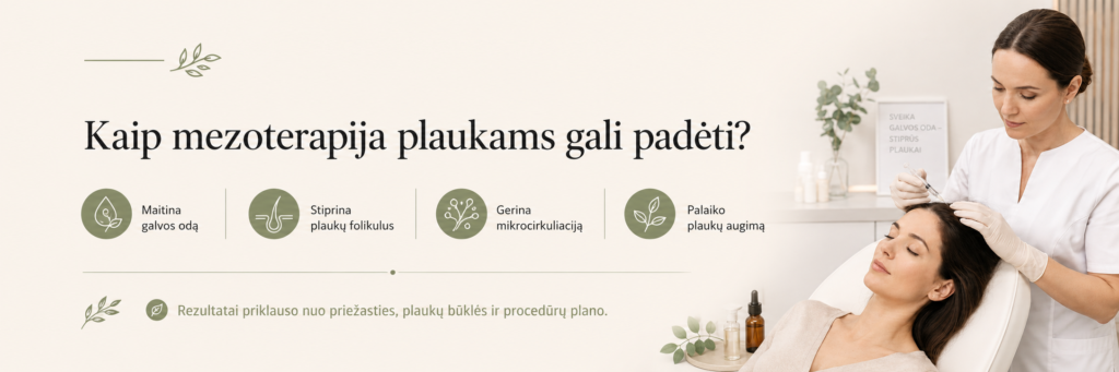 Kaip mezoterapija gali padėti?